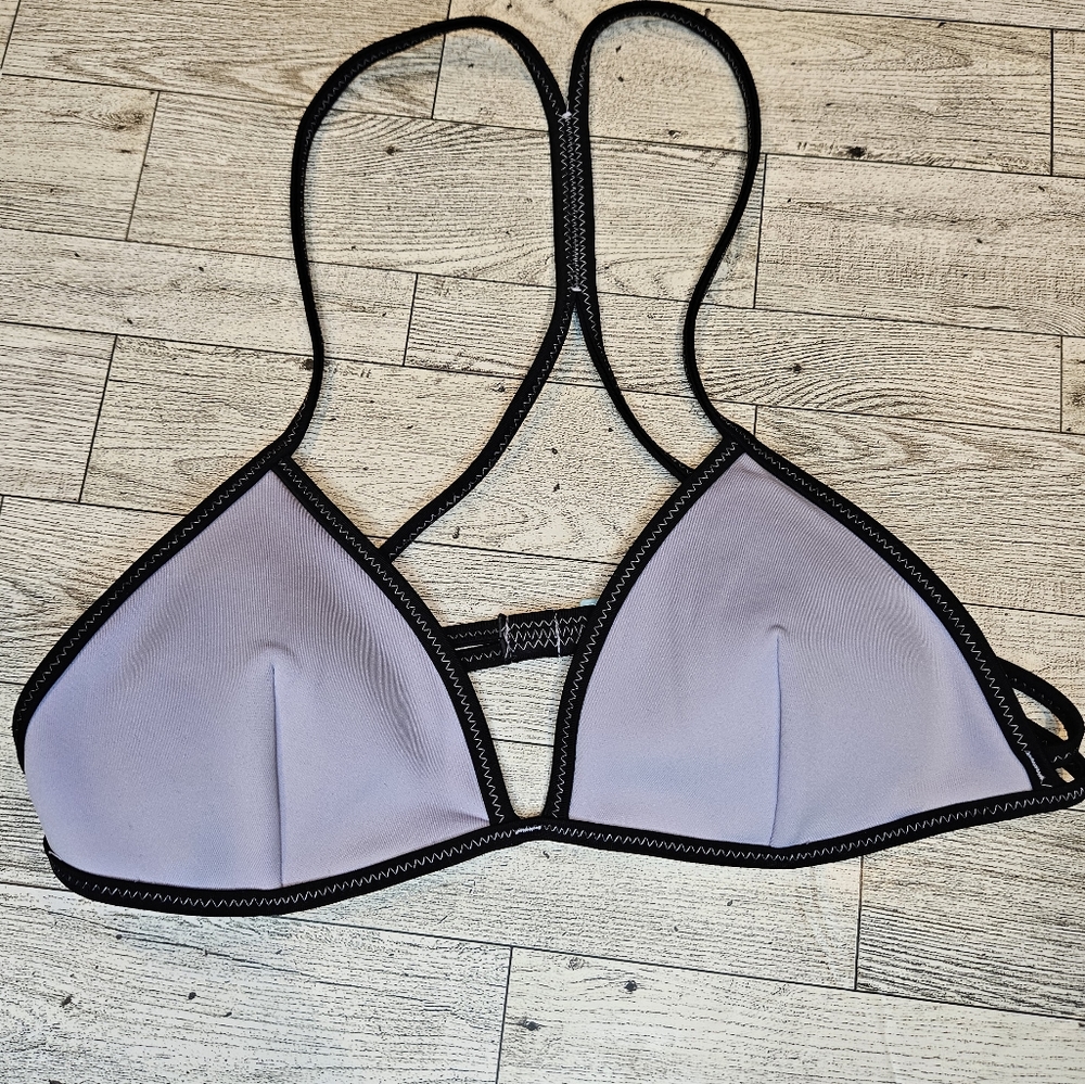 COPY - Victoria Secret Bikini Top Triangle Neck Tie Purple XS Extra Small